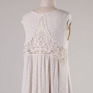 Small Lace Back Top Boutique Tee